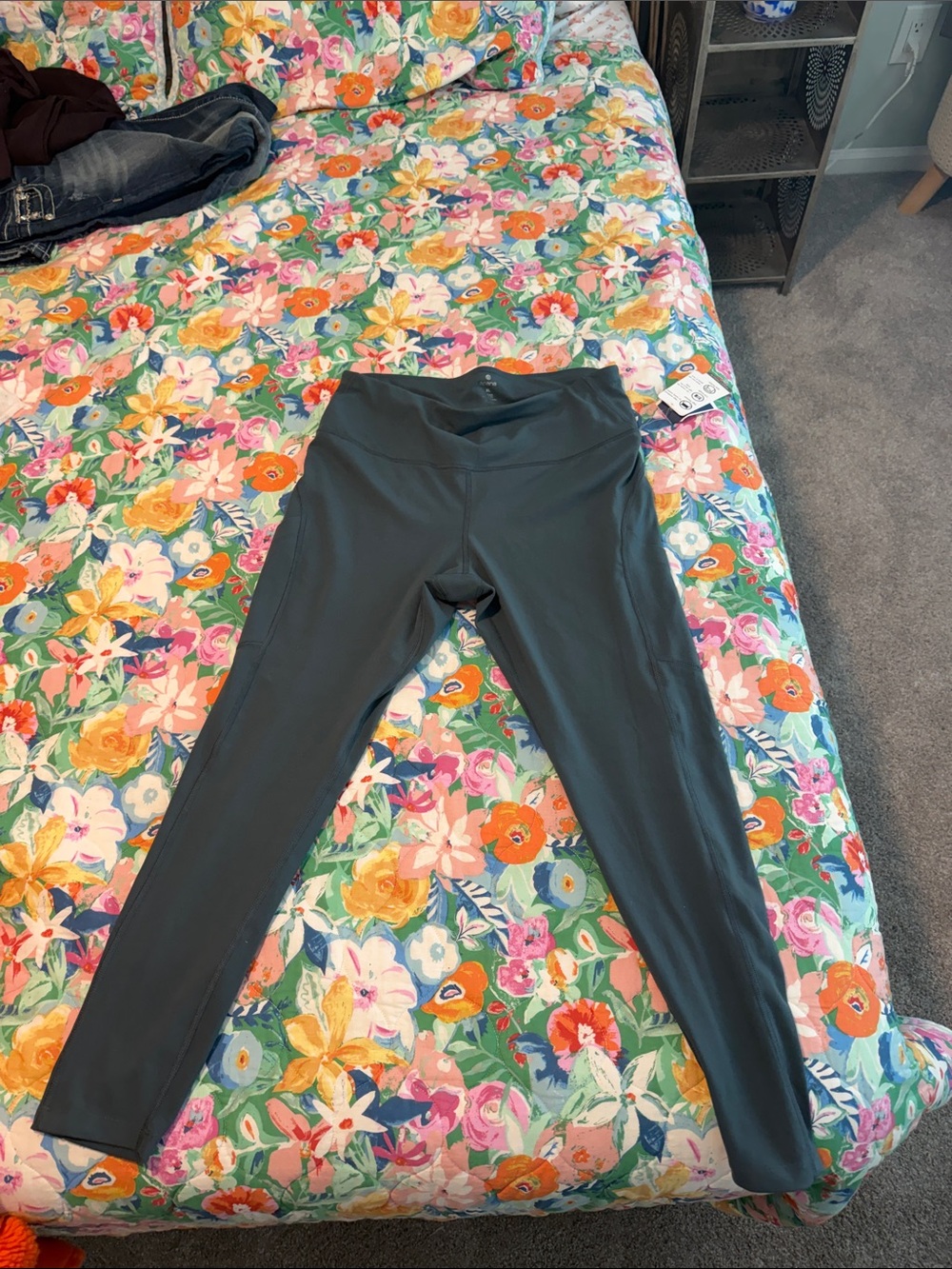 Marshall Kids Charcoal Gray Performance Leggings